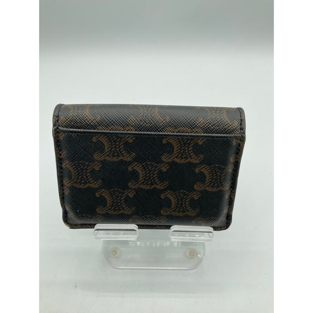 Celine Small Flap Wallet, Canvas- Tan about 4x3 inches - Picture 2 of 7